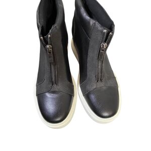 Mix No. 6 Black and White Zipper Sneakers